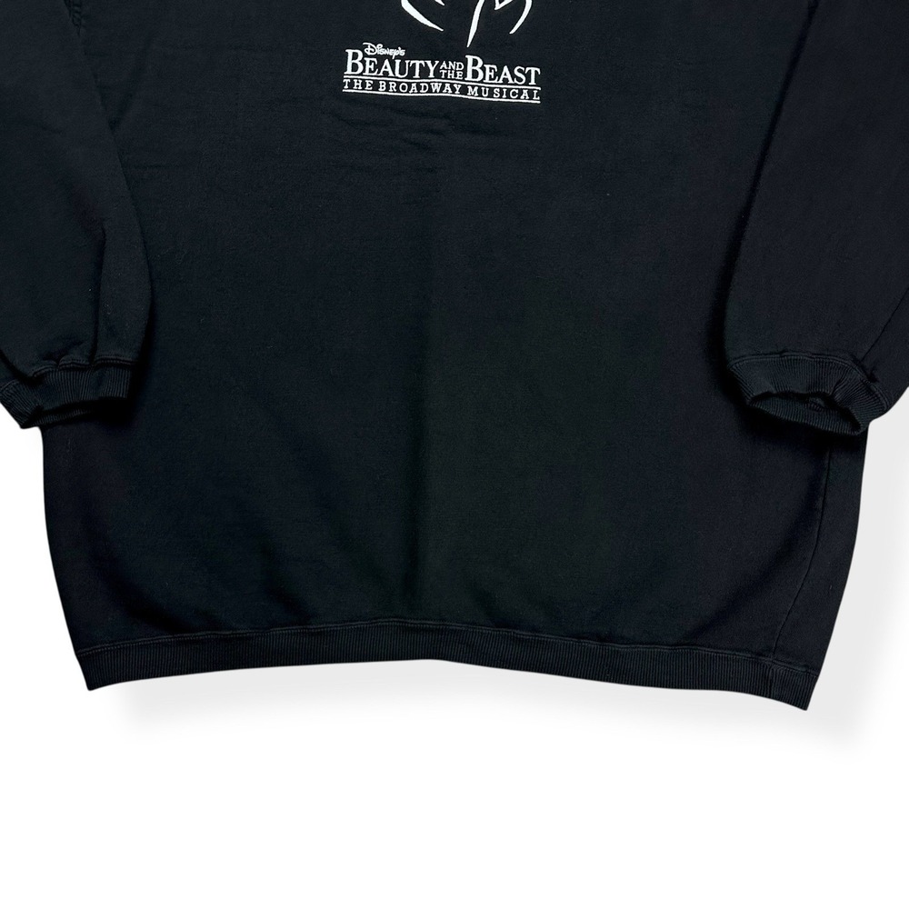 VTG Disney Beauty & The Beast Broadway Musical‎ Embroidered Sweatshirt Men's XL - Picture 5 of 15